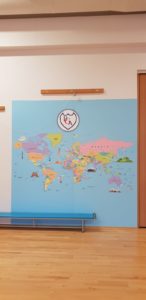 BGA World Map Wall Graphics Signage