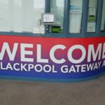 welcome bga signage wall graphic