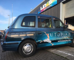 the hot ice show vehicle graphics taxi wrap