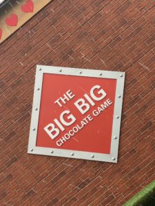 the big big chocolate game signage bespoke wall sign