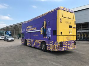 bus wrap vehicle graphics university of cumbria