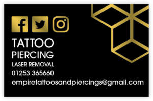 Tattoo Piercing Business Card