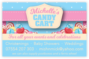 Michelle's Candy Cart Business Card