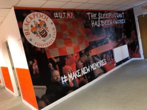 blackpool football club wall graphics