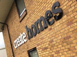 Side Sign Create Homes