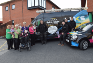 Links Signs and Graphics partner with Trinity Hospice and Brian House and pledge their support through branded vans